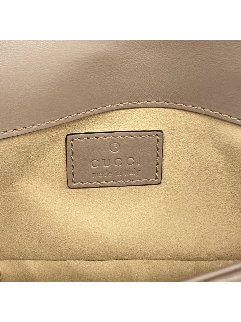 Gucci Shoulder Bag GG Marmont Leather Brown Gold - Picture 5 of 8